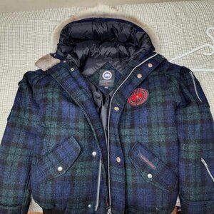 Canada Goose x Yuki Matsuda Black Watch Tartan Harris Tweed Bomber XL 2010
